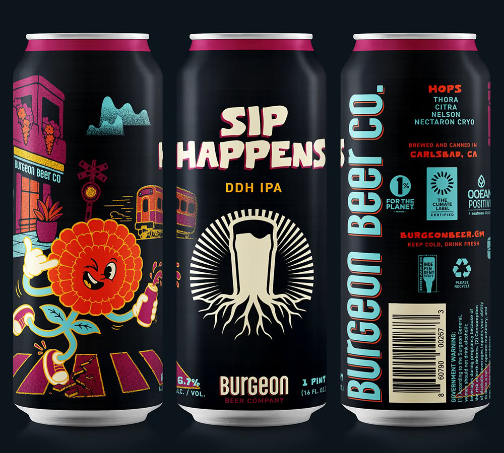Burgeon Beer Co. Sip Happens