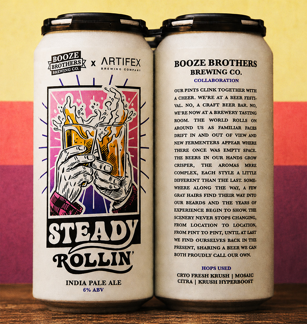 Booze Brothers Brewing Steady Rollin'