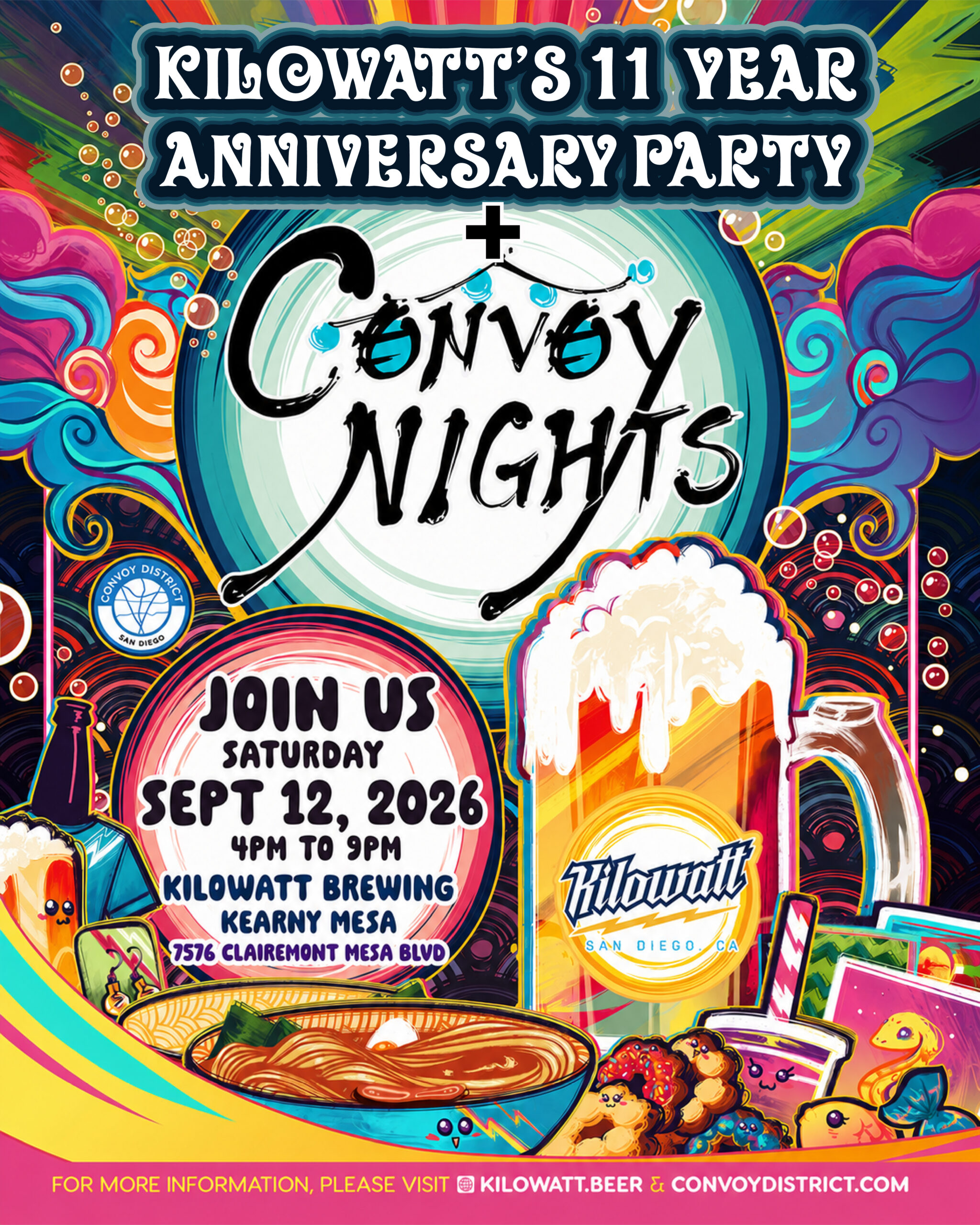 Kilowatt Brewing Anniversary Ad